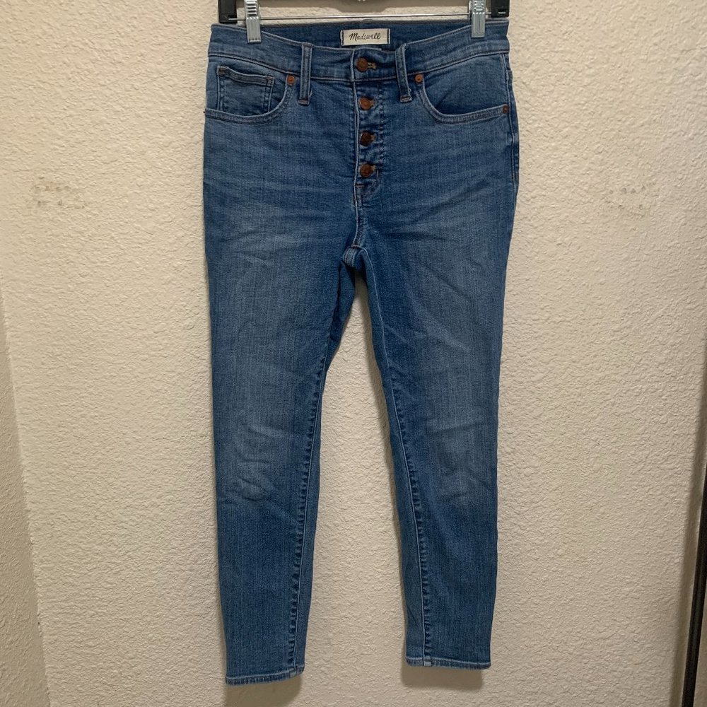 Madewell 9'' Mid-Rise Skinny Crop Denim Jeans Size 27